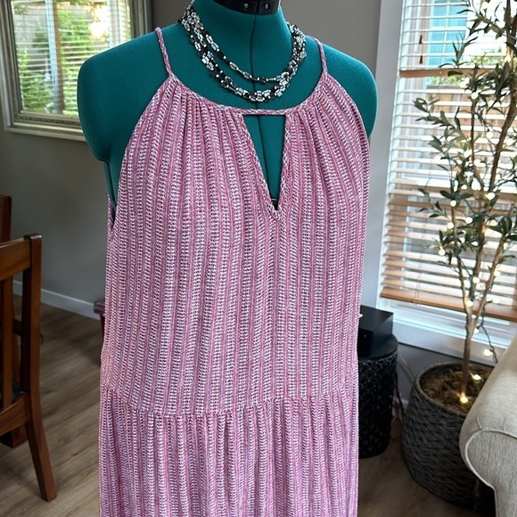Boho linen blend long maxi dress SZ 2X - Picture 2 of 10